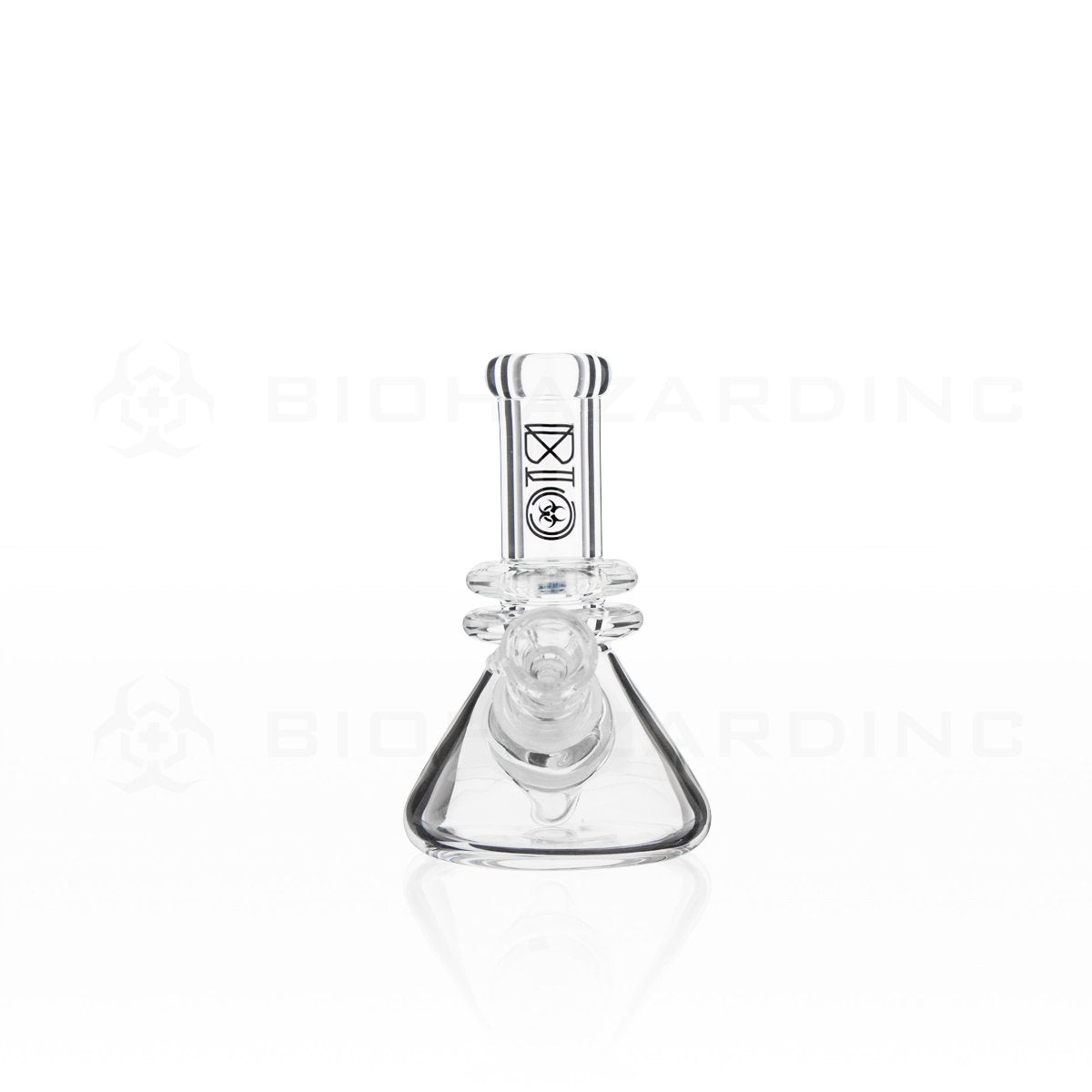 BIO Glass | 5" 25mm x 4mm Classic Beaker Water Pipe | Black Logo