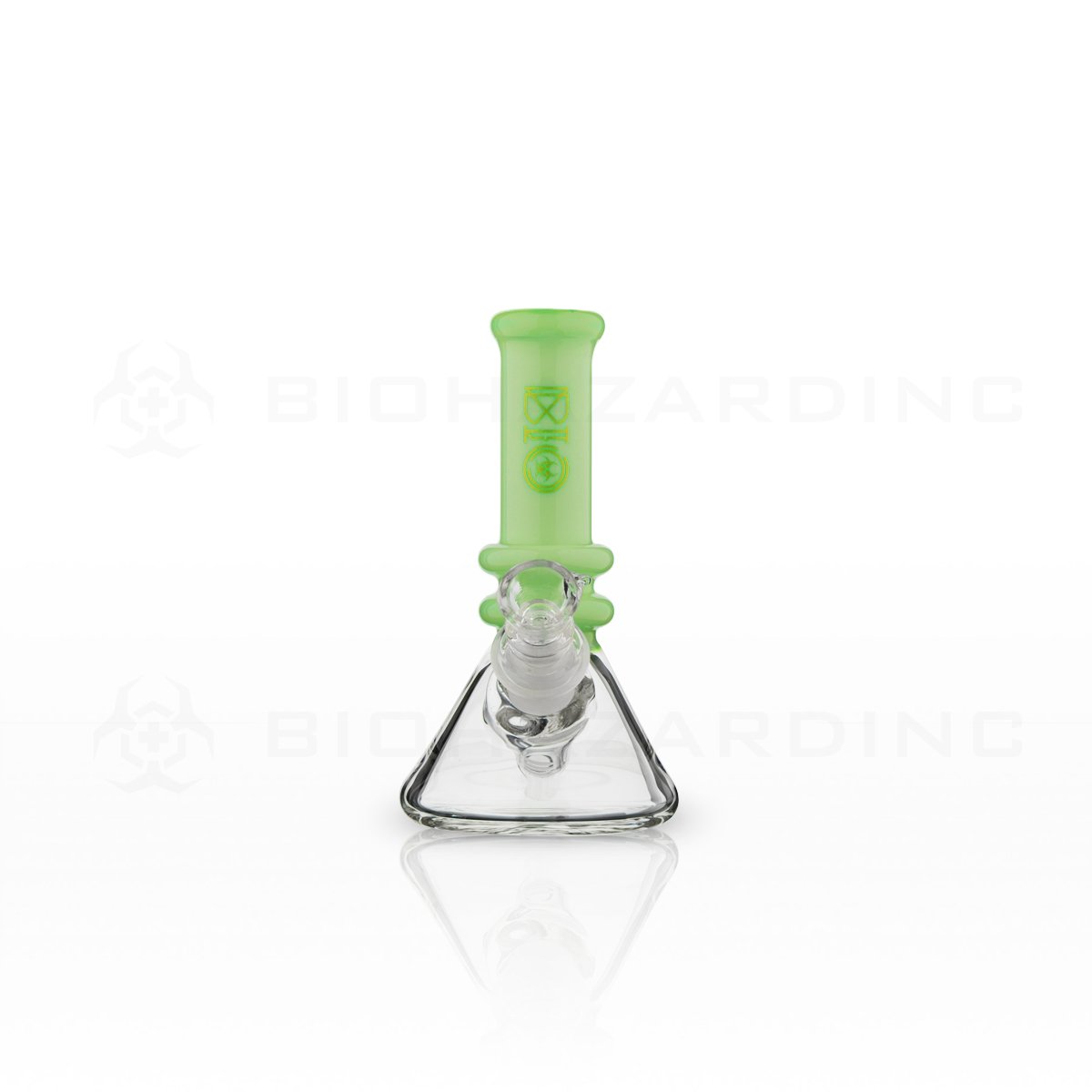 BIO Glass Heavy | 5" 25mm x 4mm Classic Mini Beaker Water Pipe | Jade Green