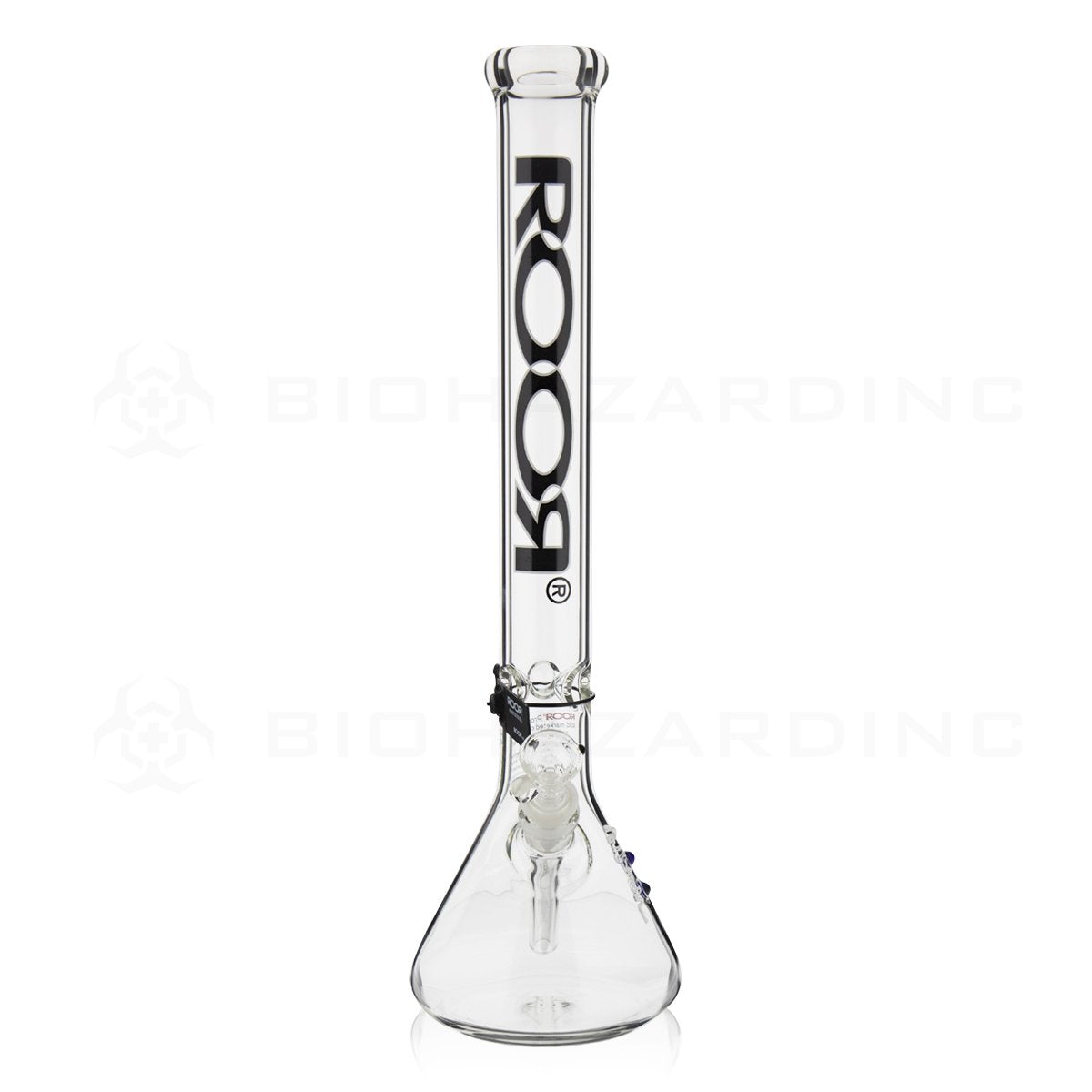 RooR® | 18" 45mm x 5mm Classic Beaker Waterpipe | Black & White Logo
