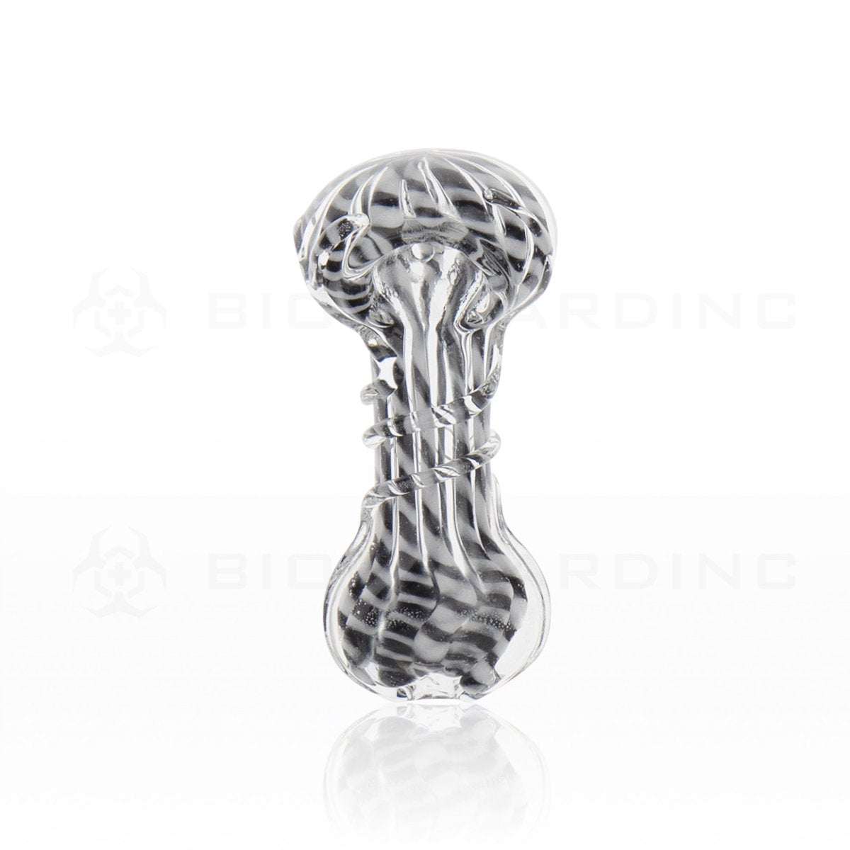 3" Black & White Stripe Hand Pipe