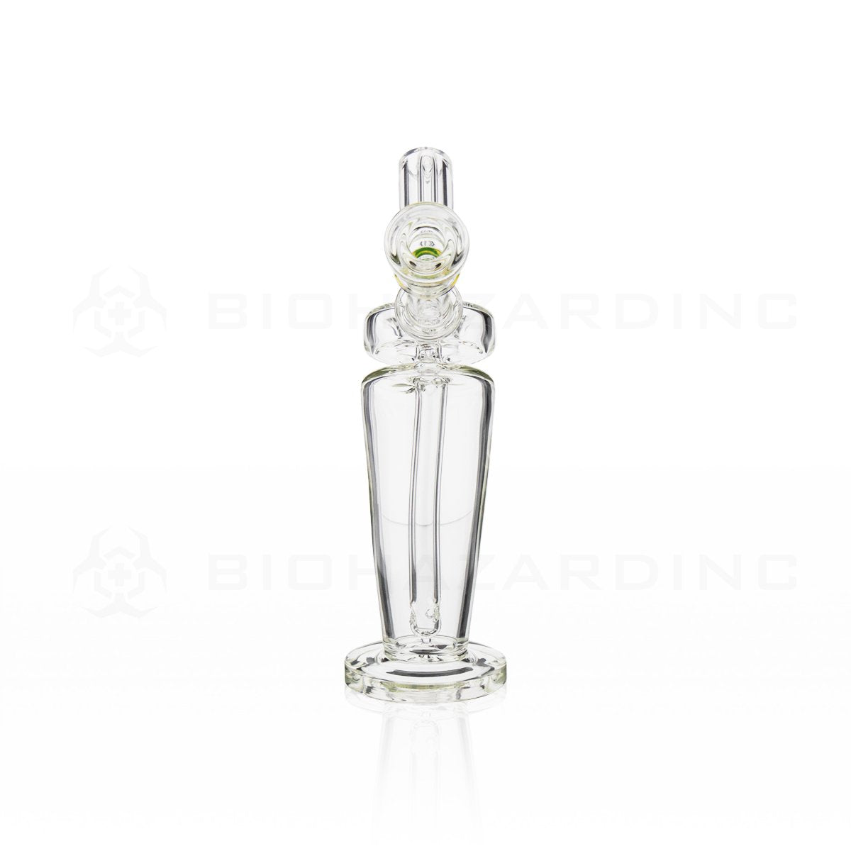 BIO Glass | 8" 5mm Mechanix Bent Dab Rig | Rasta Logo