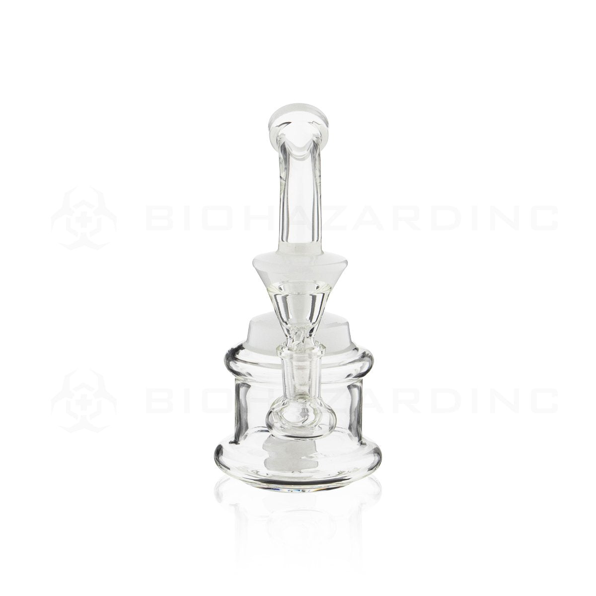 6" Mini Spool Water Pipe | White