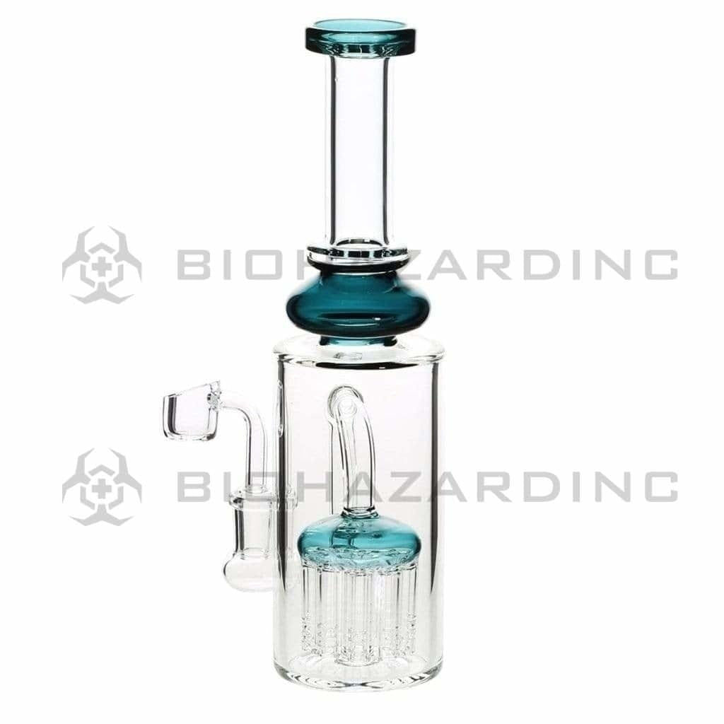 Biohazard Inc Glass Dab Rig 10" Banger Hanger w/ Tree Perc - Assorted Colors