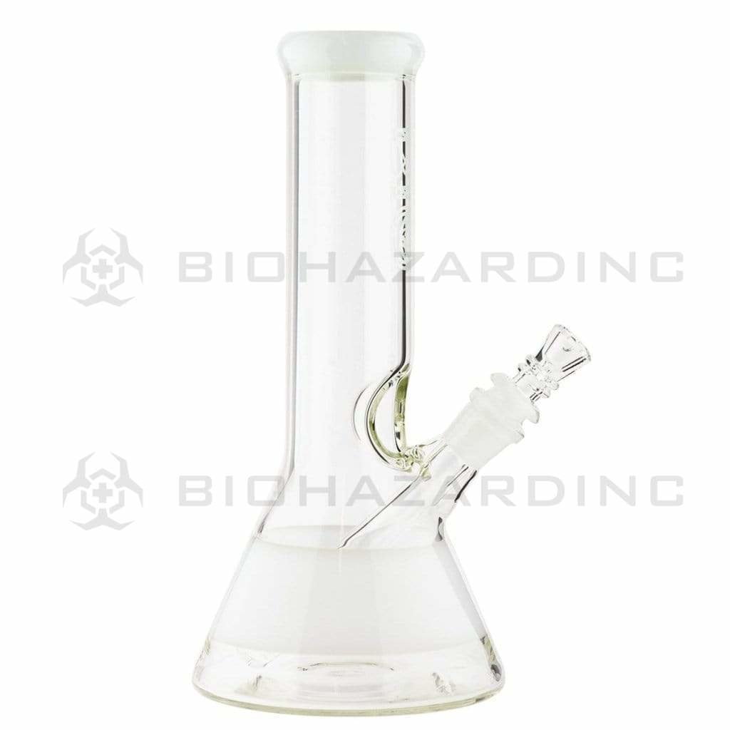 Bio Glass Glass Bong 10" BIO White Stripe 50 X 5 Beaker Waterpipe
