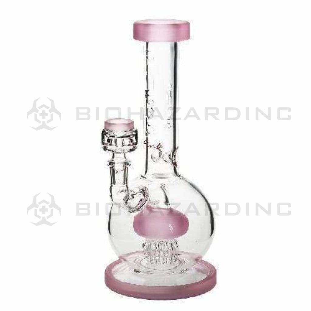Pure Glass Glass Bong 10" PURE Pink Frost "Zuma" Waterpipe