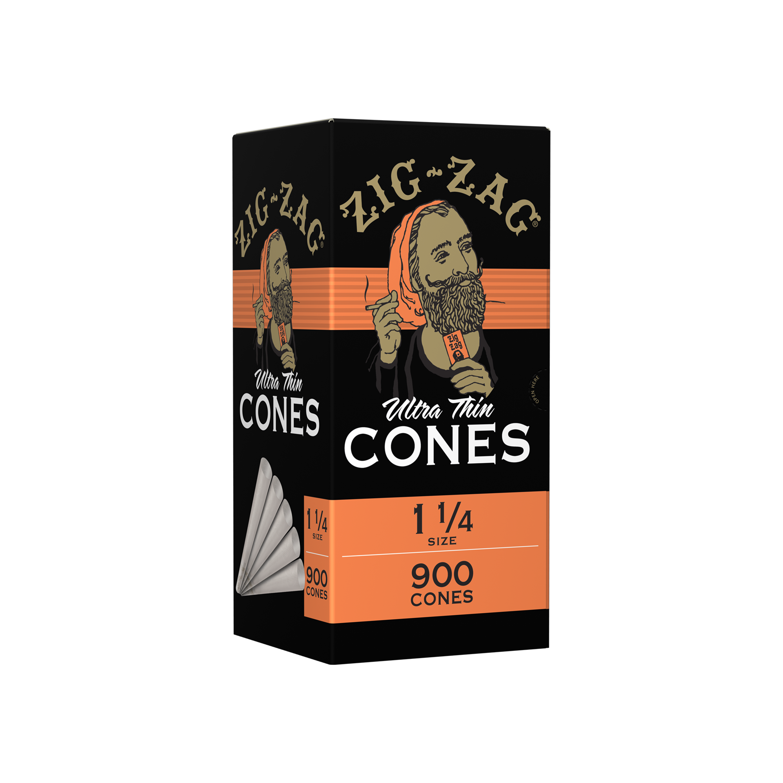 Zig-Zag® | Ultra Thins Cones 1 ¼ | 900 Count
