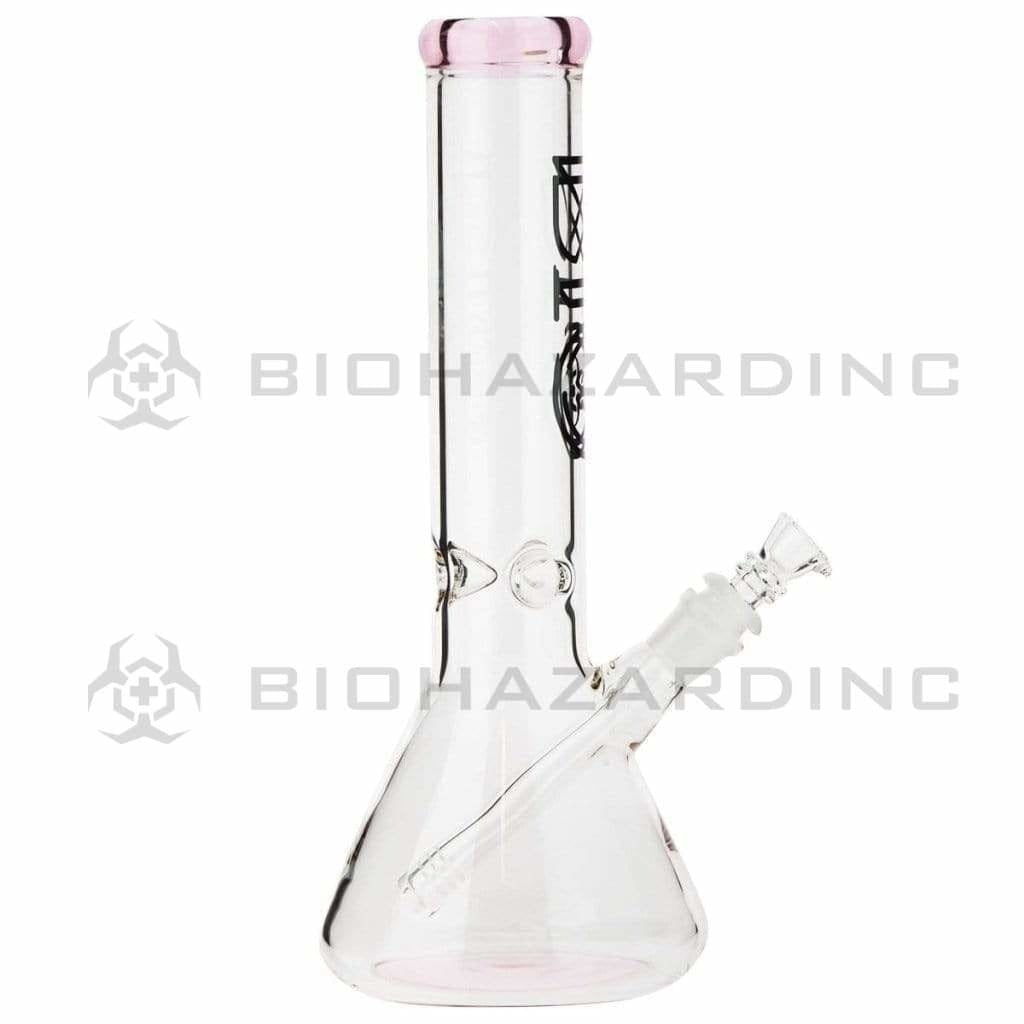 Bio Glass Glass Bong 12" BIO 50mm Beaker Water Pipe - Pink
