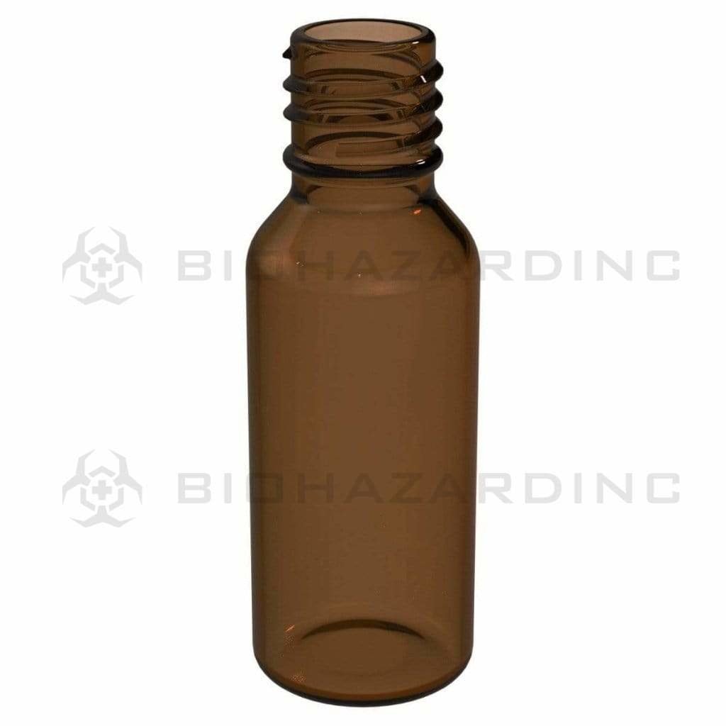 Biohazard Inc Glass bottles 1/2 oz Amber Boston Round - 540 Count