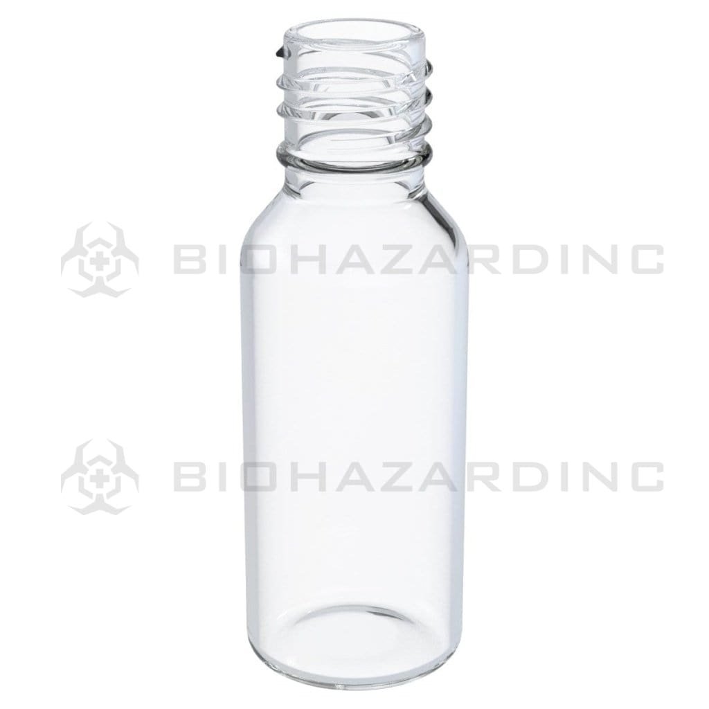 Biohazard Inc Glass bottles 1/2oz Flint Boston Round - 540 Count
