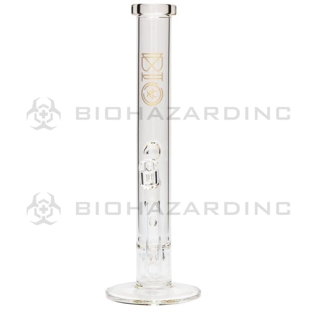Bio Glass Glass Bong 13" BIO CHEMYST Stemless Diffuser Bong - Gold