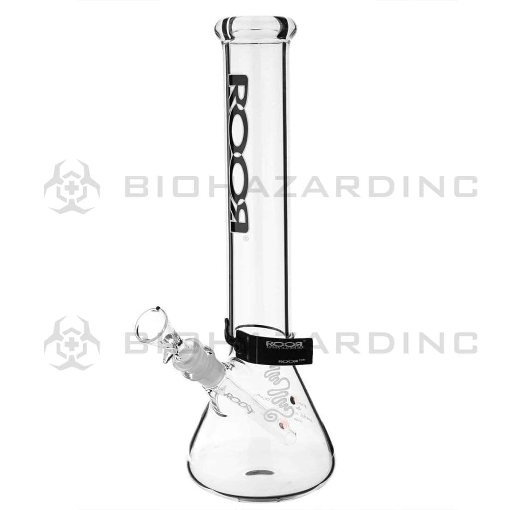 Roor Glass Bong 14" ROOR Classic Beaker Waterpipe - Black Logo - 50mm x 5mm