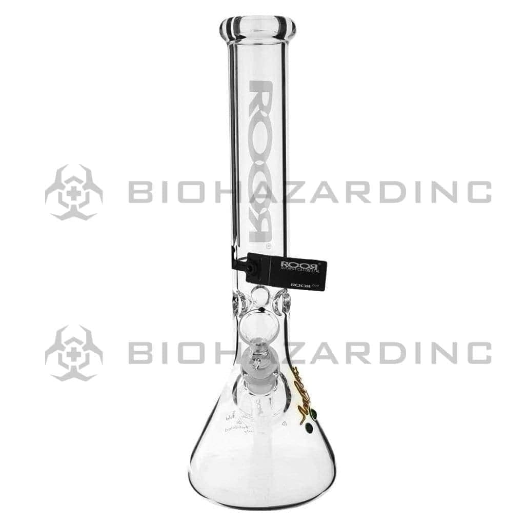 Roor Glass Bong 14" ROOR Classic Beaker Waterpipe - White Logo - 45mm x 5mm