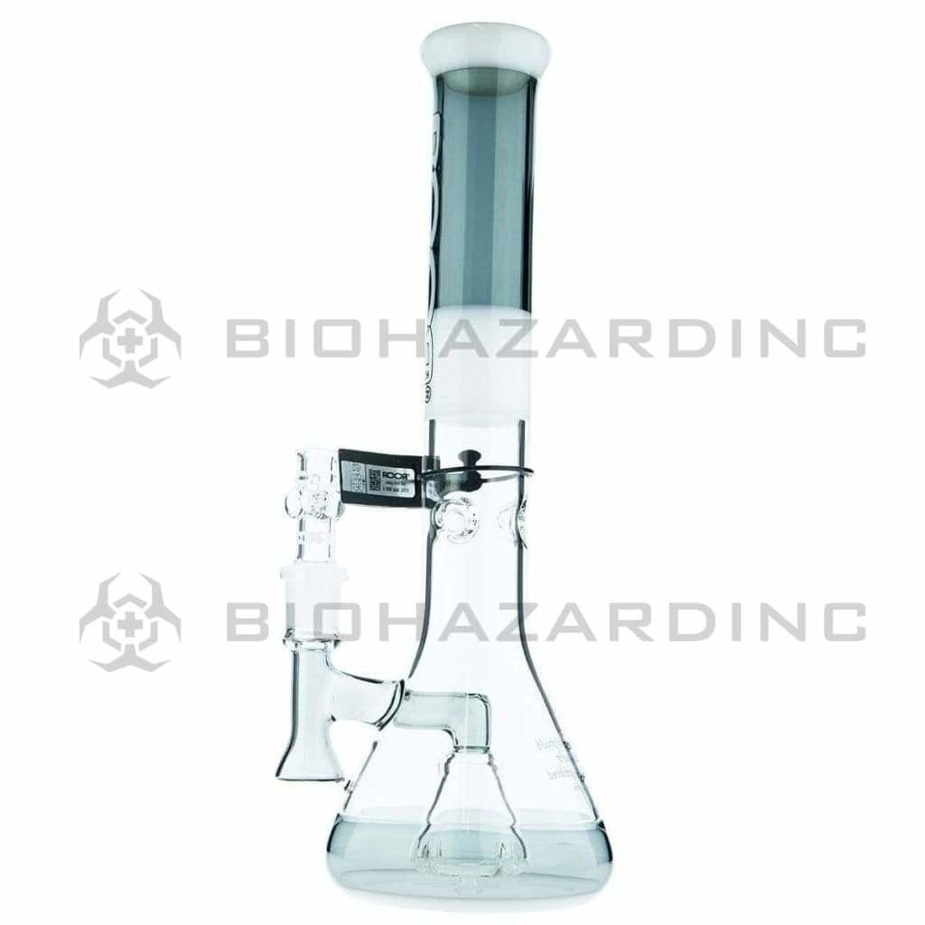 Roor Glass Bong 14" ROOR Tech Stemless Fixed Beaker Waterpipe - Multi-Color w/ White Logo 45mm x 5mm