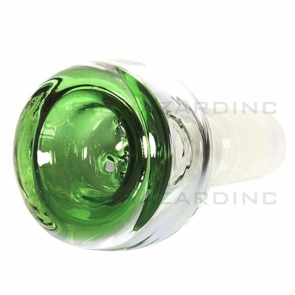 Biohazard Inc 14mm Bowl 14MM BOWL 5 HOLE GREEN TRIM