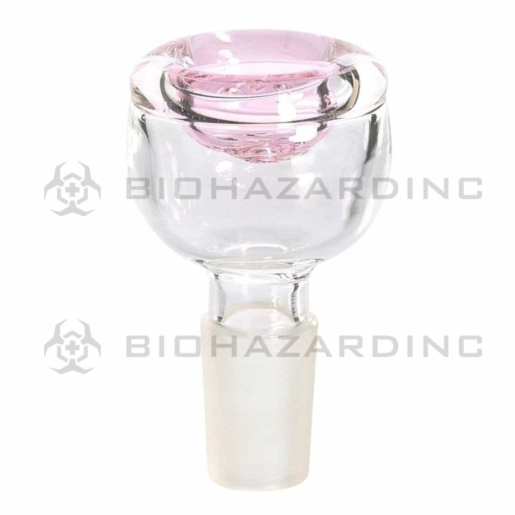 Biohazard Inc 14mm Bowl 14MM BOWL 5 HOLE PINK TRIM