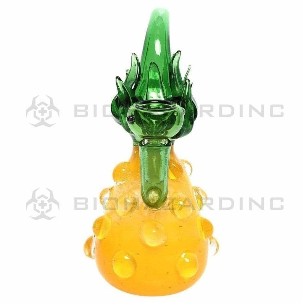 Biohazard Inc Novelty Bong 14MM Bubble Pineapple Yellow/Green Water Pipe