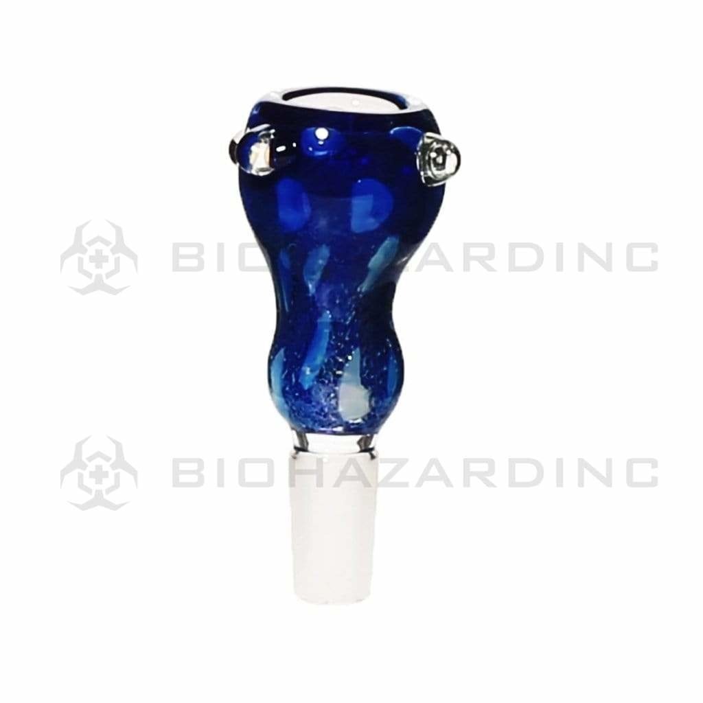 Biohazard Inc 14mm Bowl 14mm Hourglass Frit Bowl - Assorted Colors