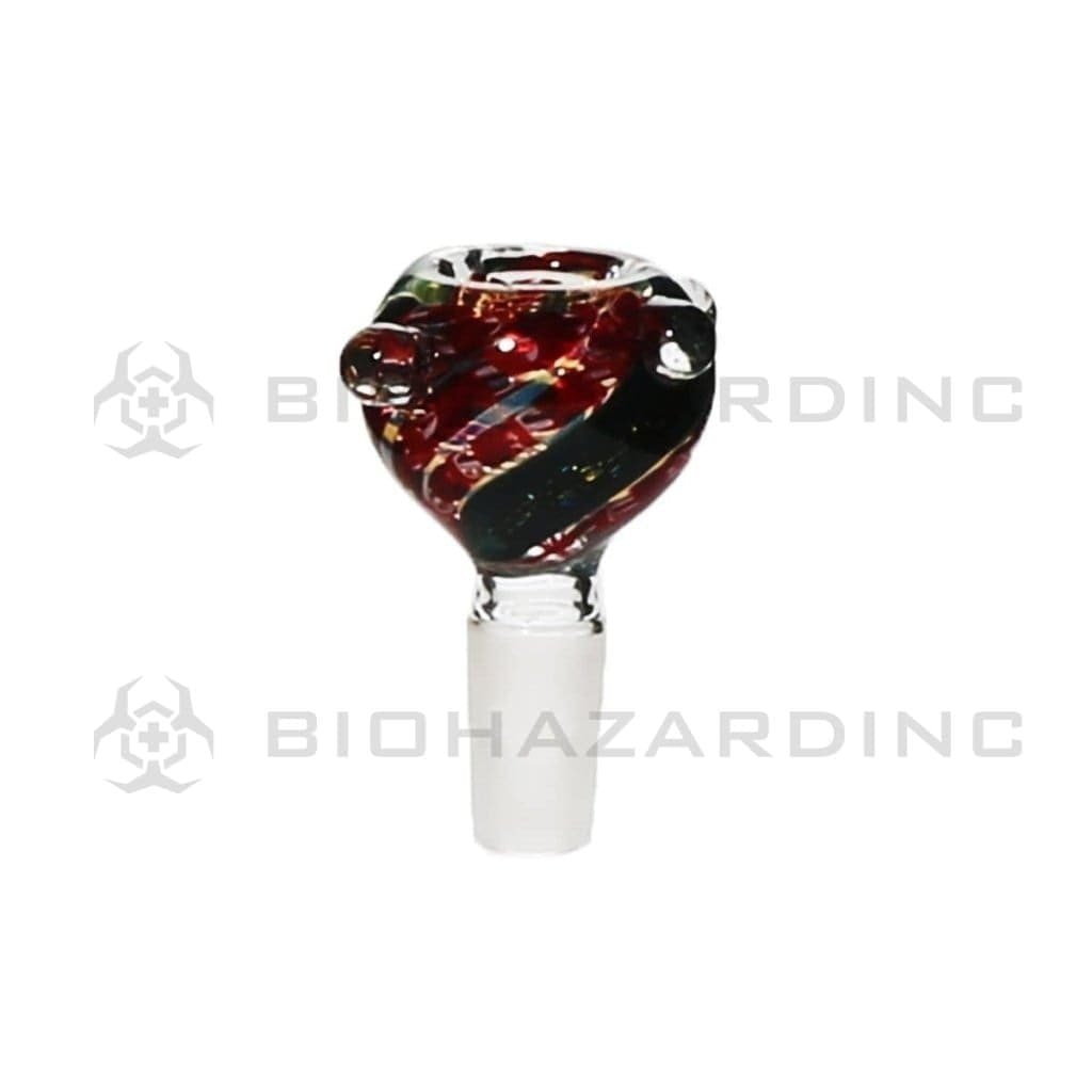 Biohazard Inc 14mm Bowl 14mm Lattacino Dichro Bowl - Assorted Colors