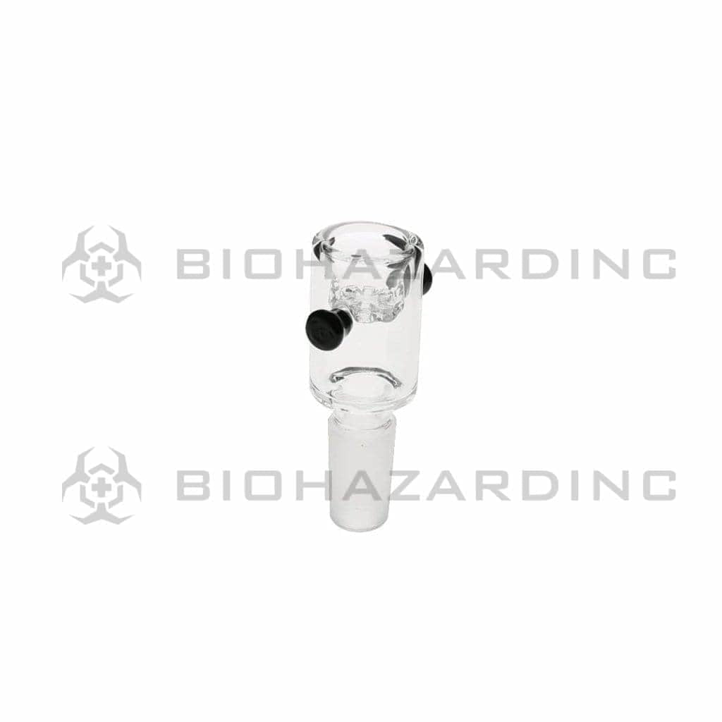 Biohazard Inc 14mm Bowl 14mm Screen Bowl - Black Handles