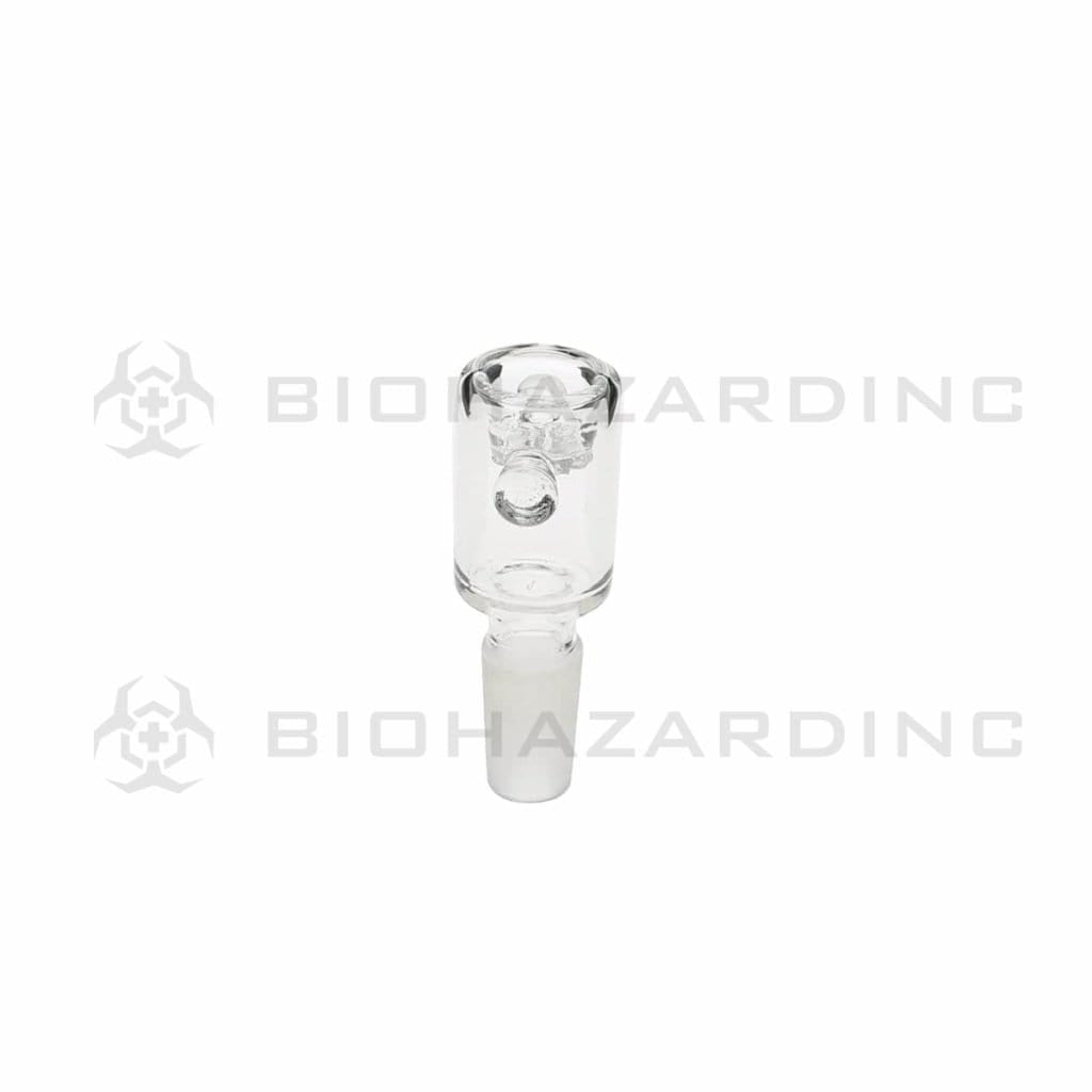 Biohazard Inc 14mm Bowl 14mm Screen Bowl - Clear Handles