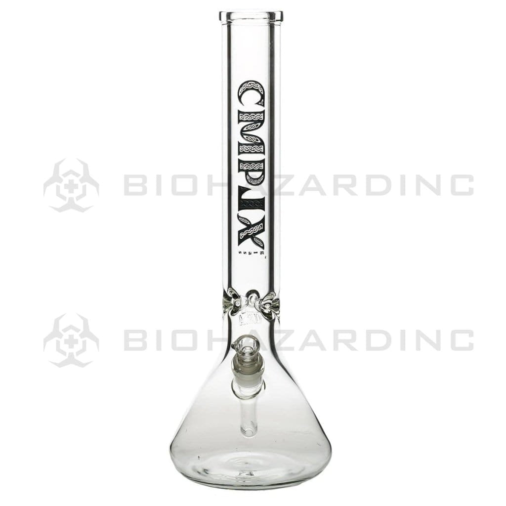 CMPLX Glass Bong 15" CMPLX Beaker Waterpipe | 50mm x 9mm - Black