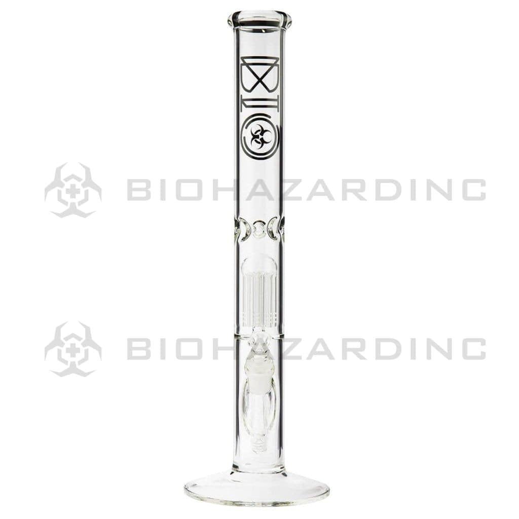 Bio Glass Glass Bong 18" BIO 10 Arm Tree Percolator Straight - Black Logo
