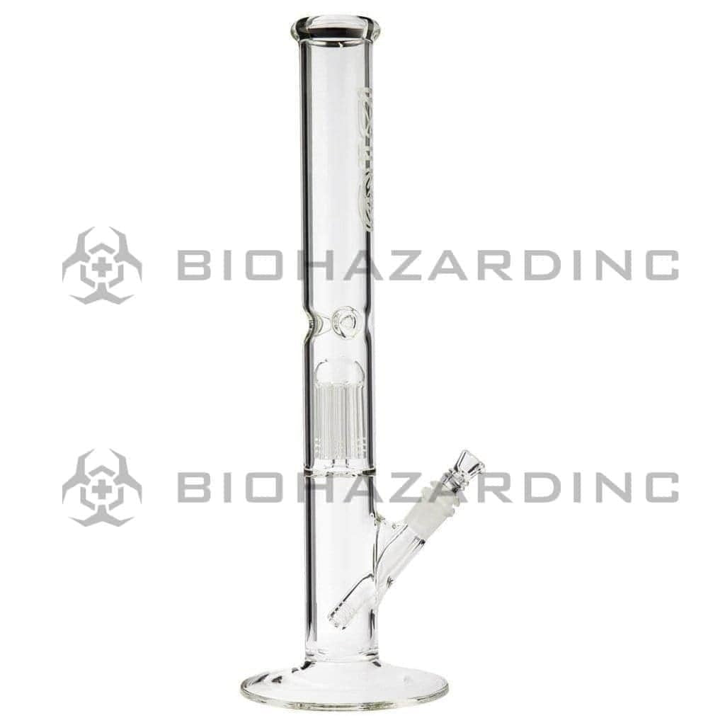 Bio Glass Glass Bong 18" BIO 10 Arm Tree Percolator Straight - White Logo