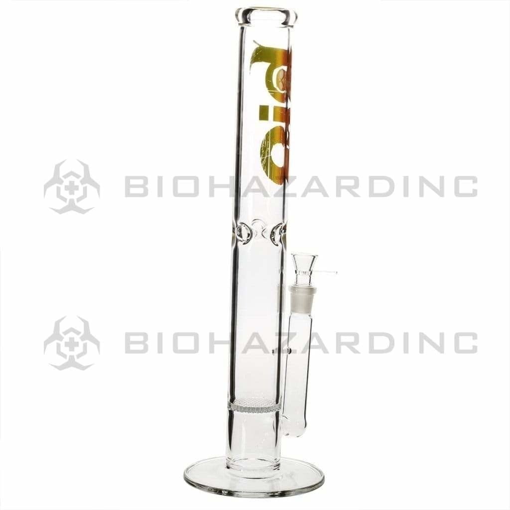 Bio Glass Glass Bong 18" BIO Honeycomb Water Pipe - Rasta Logo