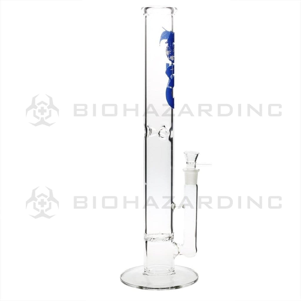 Bio Glass Glass Bong 18" BIO Hurricane Water Pipe - Blue Logo