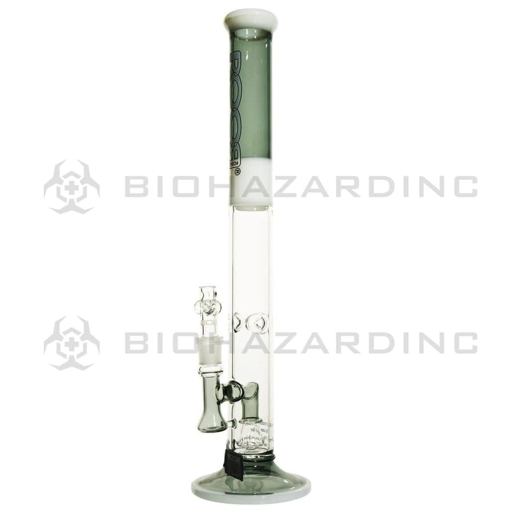 Roor Glass Bong 18" ROOR 45mm x 5mm Stemless Fixed Straight Waterpipe - Multi-Color w/ Black Lace Logo