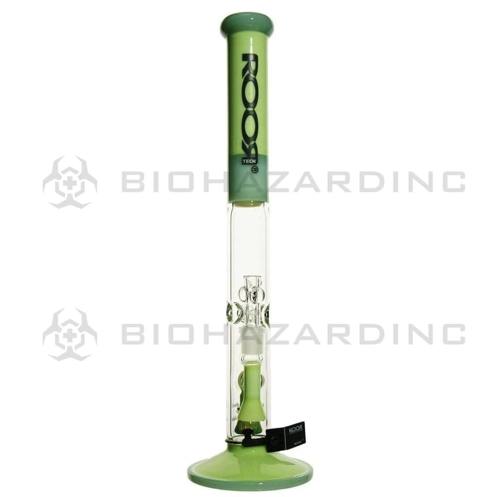 Roor Glass Bong 18" ROOR 45mm x 5mm Stemless Fixed Straight Waterpipe - Multi-Color w/ Black Lace Logo
