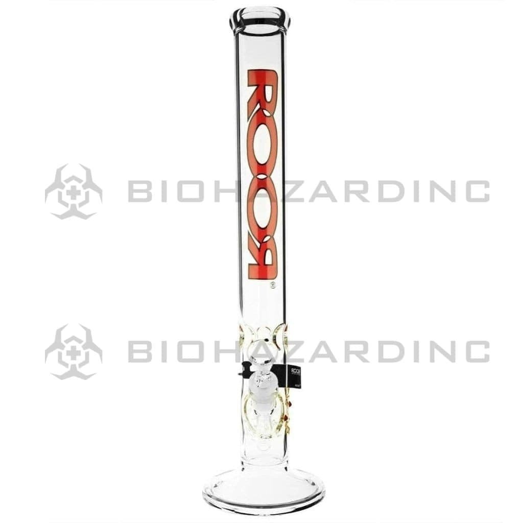 Roor Glass Bong 18" ROOR Classic Straight Waterpipe - Red Logo - 50mm x 5mm