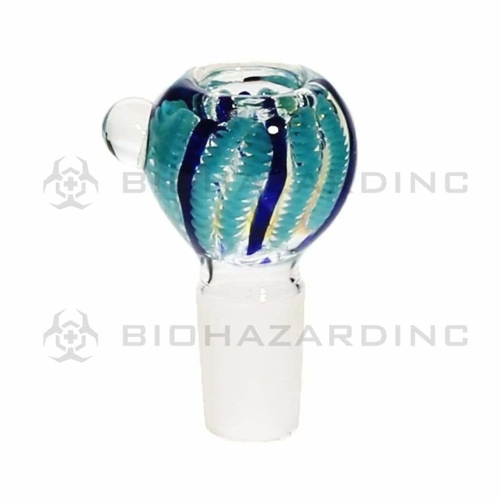 Biohazard Inc 19mm Bowl 19mm Lattacino with Stripes Bowl - Assorted Colors