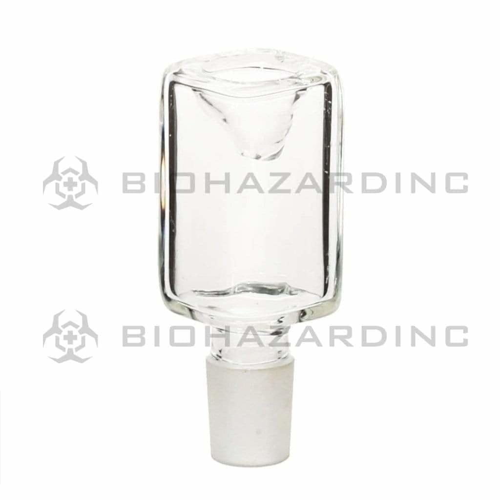 Biohazard Inc 19mm Bowl 19mm Rectangle Bowl - Clear 5 pack