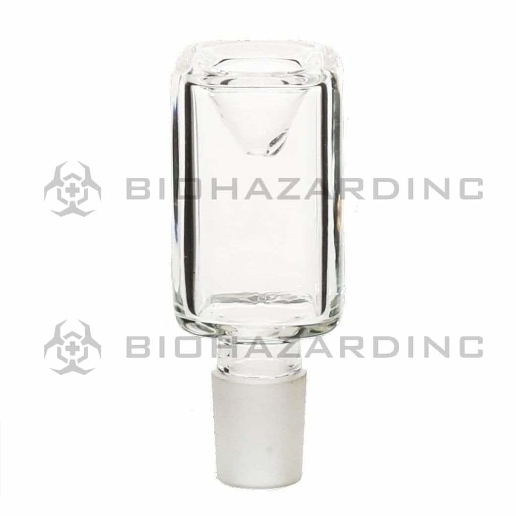 Biohazard Inc 19mm Bowl 19mm Rectangle Bowl - Clear 5 pack