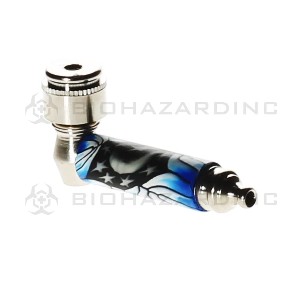 Biohazard Inc Metal Hand Pipe 2 1/2" Metal Fimo Wrap Pipe - 3 Count