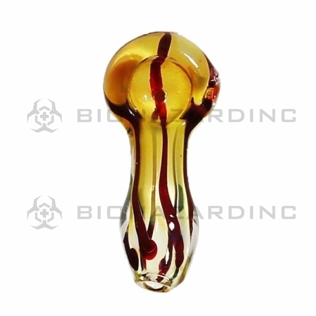 Biohazard Inc Glass Hand Pipe 2"-3" Heavy Assorted Hand Pipe w/ Fume
