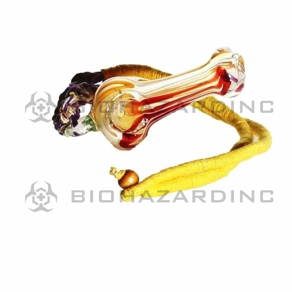 Biohazard Inc Glass Hand Pipe 2"-3" Necklace Handpipe - Assorted Colors - 50 Count