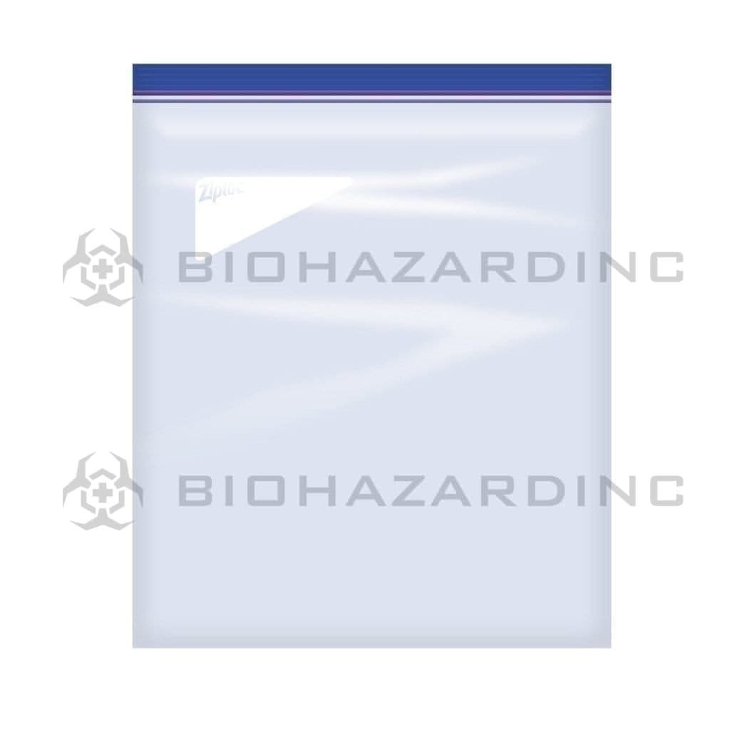 Biohazard Inc Storage Bag 2 Gallon Ziploc Freezer Bag 15" x 13" - 100 Count