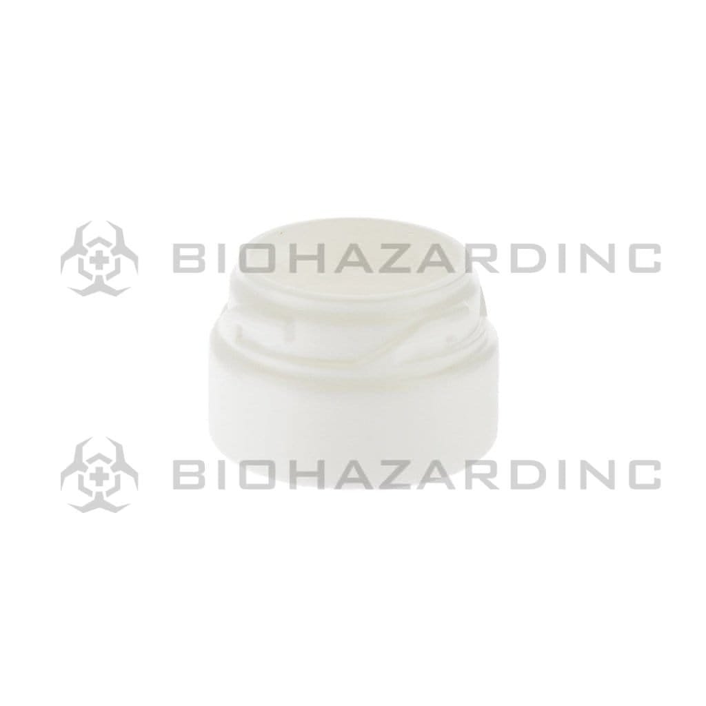 Biohazard Inc Child Resistant Jar 20 Dram Horizon Jar - 53mm - White - 477 Count