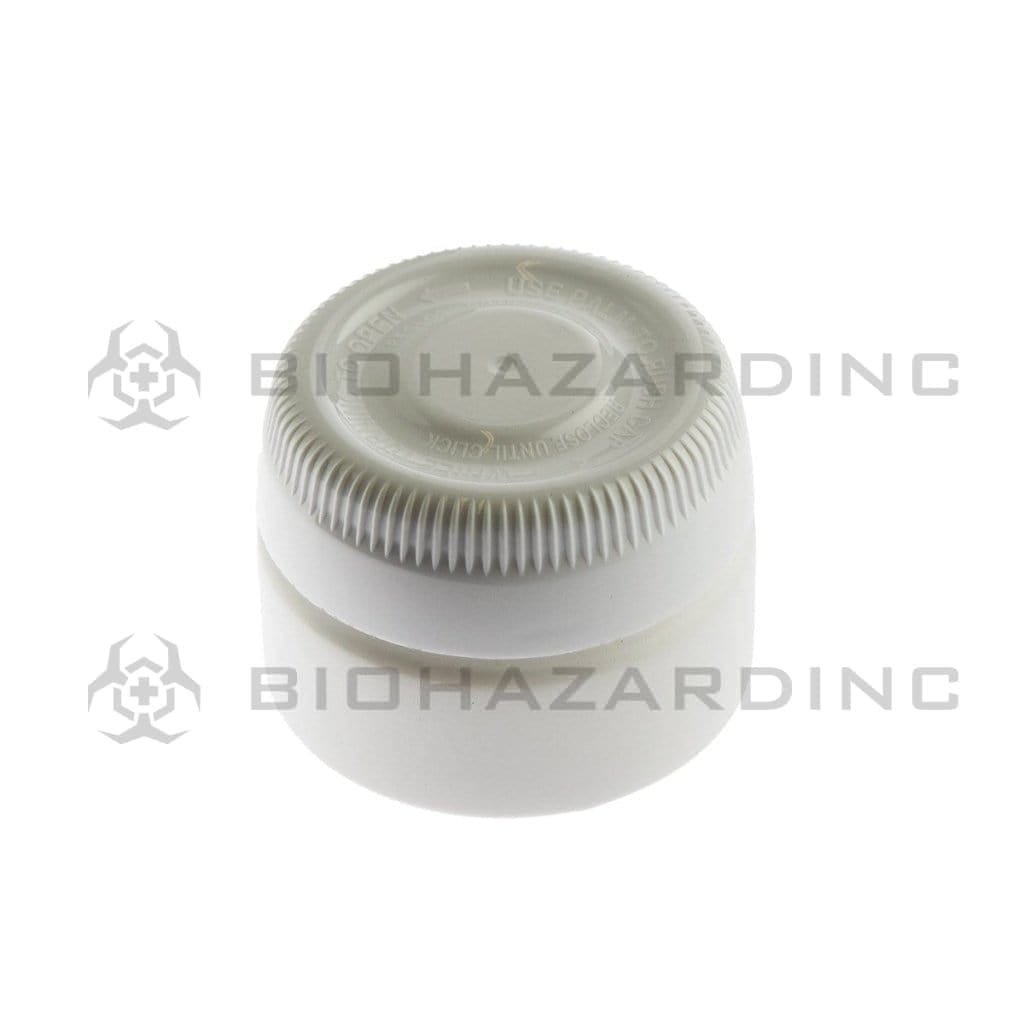 Biohazard Inc Child Resistant Jar 20 Dram Horizon Jar - 53mm - White - 477 Count