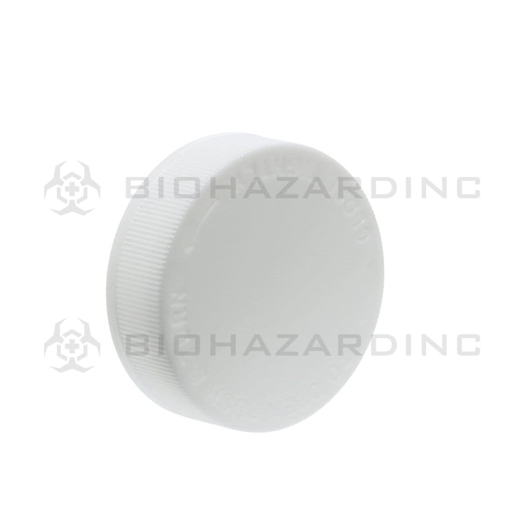 Biohazard Inc Child Resistant Cap 2oz / 4oz Child Resistant White CAPS ONLY