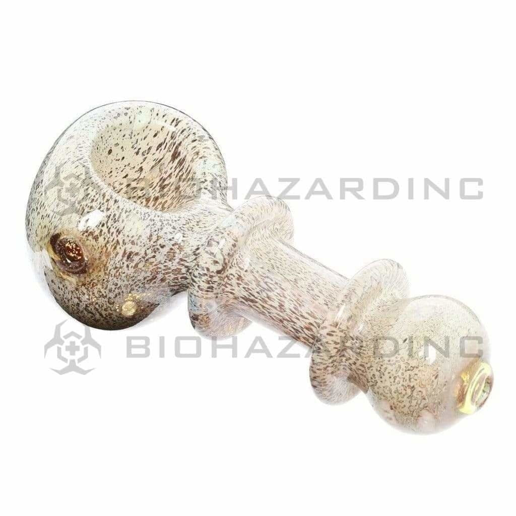 Biohazard Inc Glass Hand Pipe 3.5" Double Ring Hand Pipe Assorted Colors