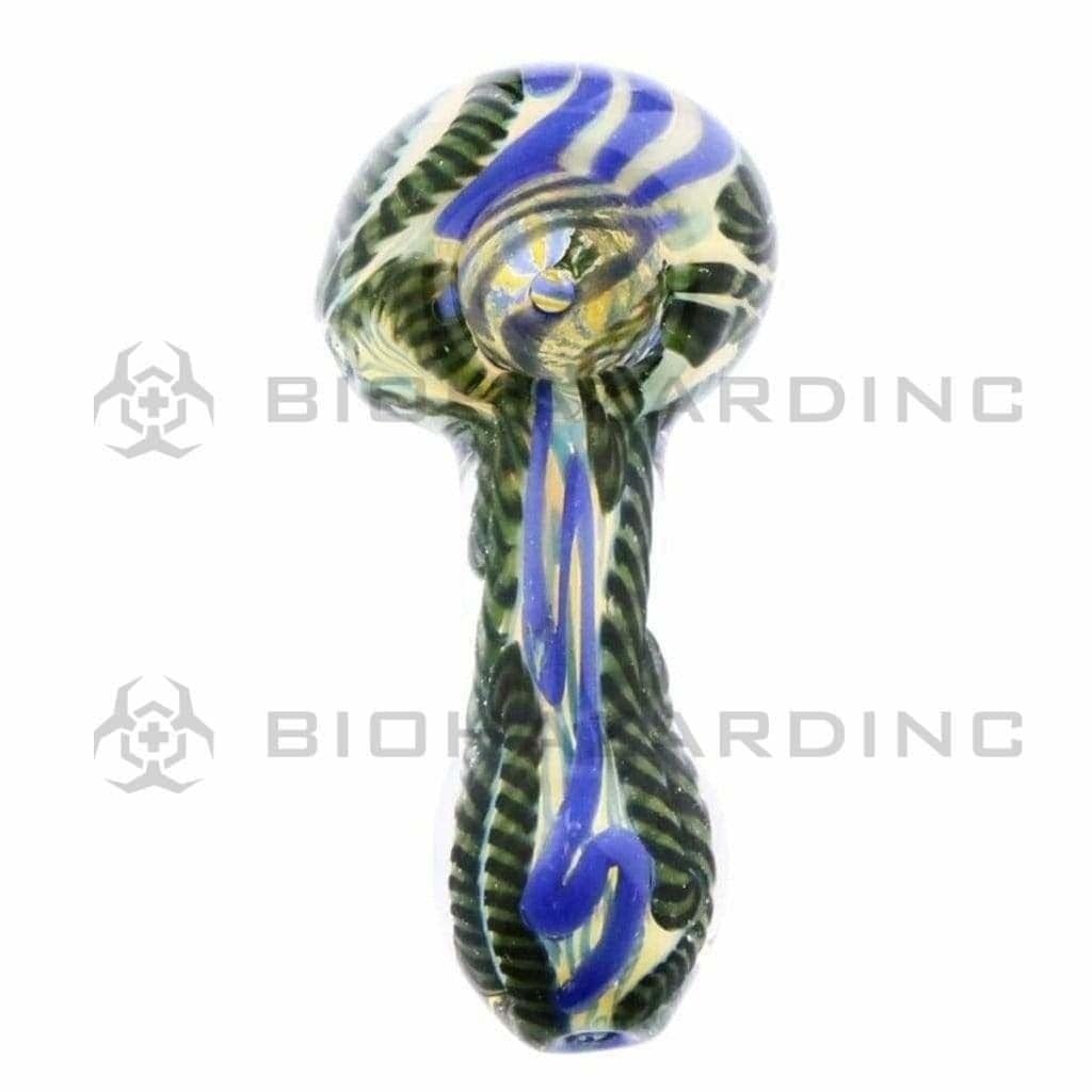 Biohazard Inc Glass Hand Pipe 3" Handpipe - Assorted Colors & Designs