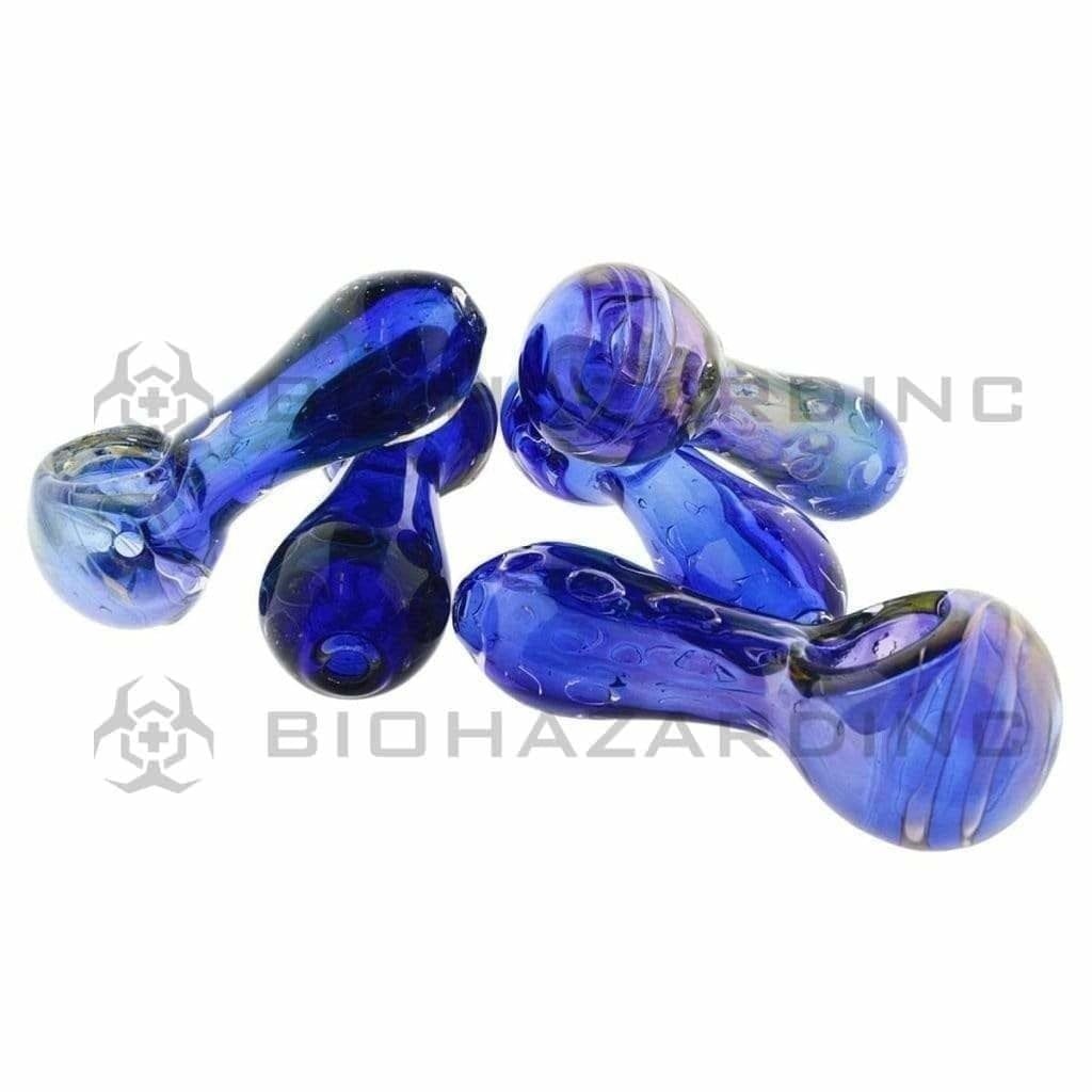 Biohazard Inc Novelty Hand Pipe 3" Honeycomb Hand Pipe - Blue / Green