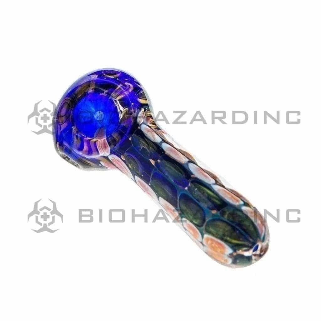 Biohazard Inc Glass Hand Pipe 3" Spotted Heavy Hand Pipe - Assorted Colors