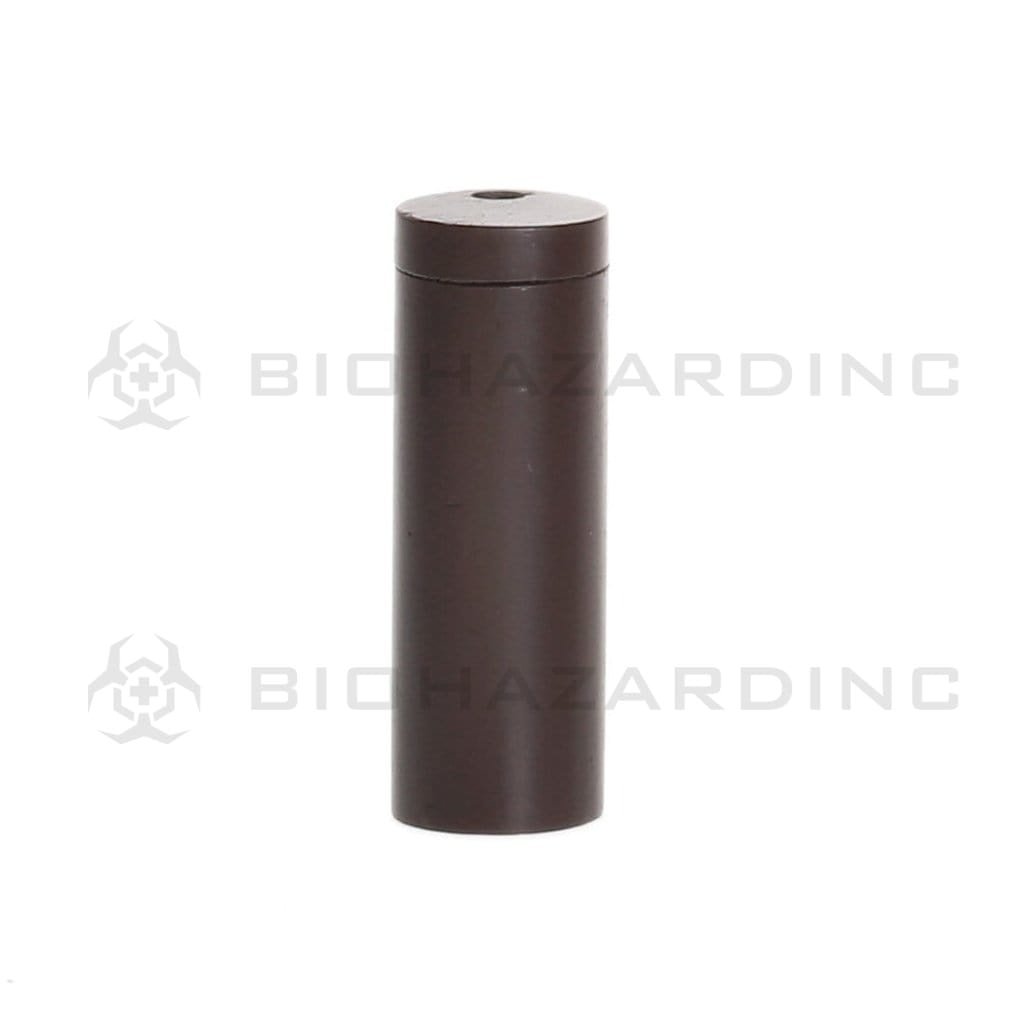 Biohazard Inc Wood Hand Pipe 4 1/2" Large Cylinder Dugout - Espresso