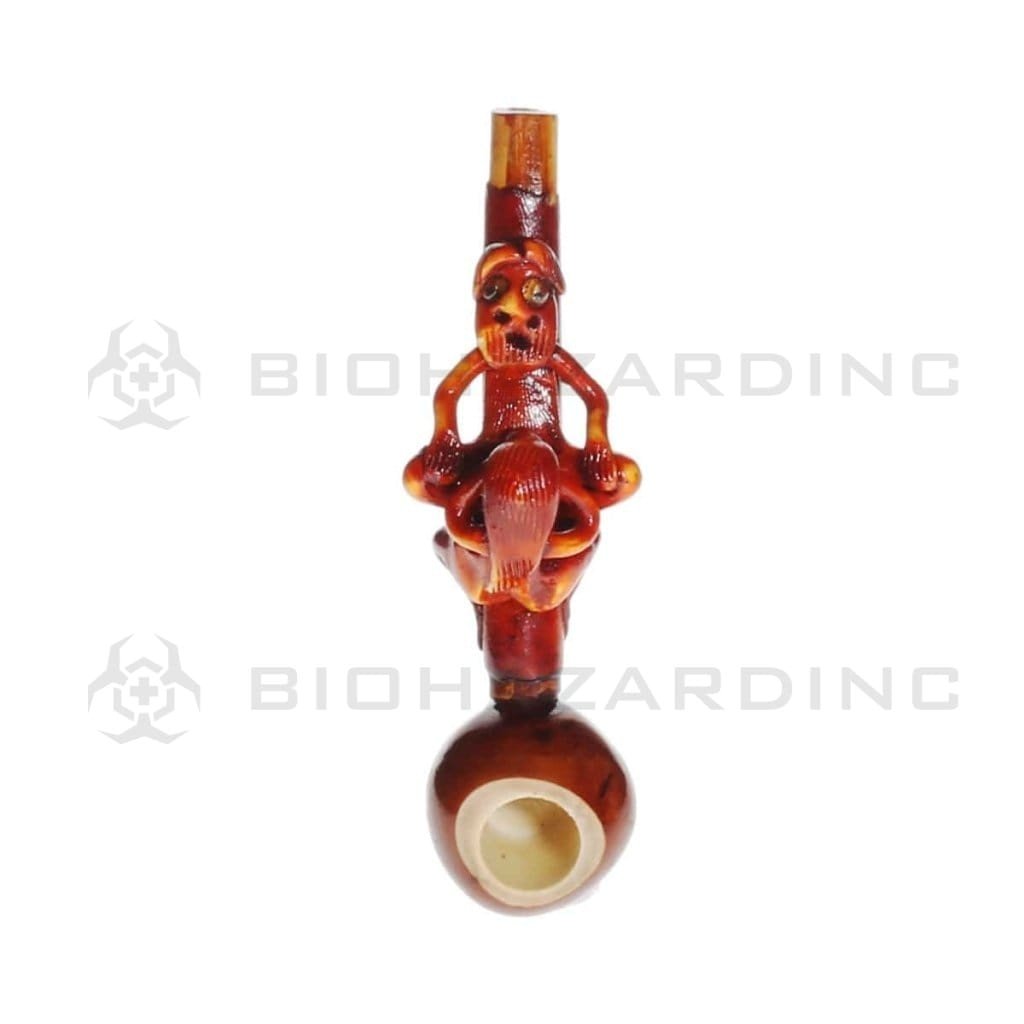 Biohazard Inc Wood Hand Pipe 4" Erotic Wood Pipe - BJ