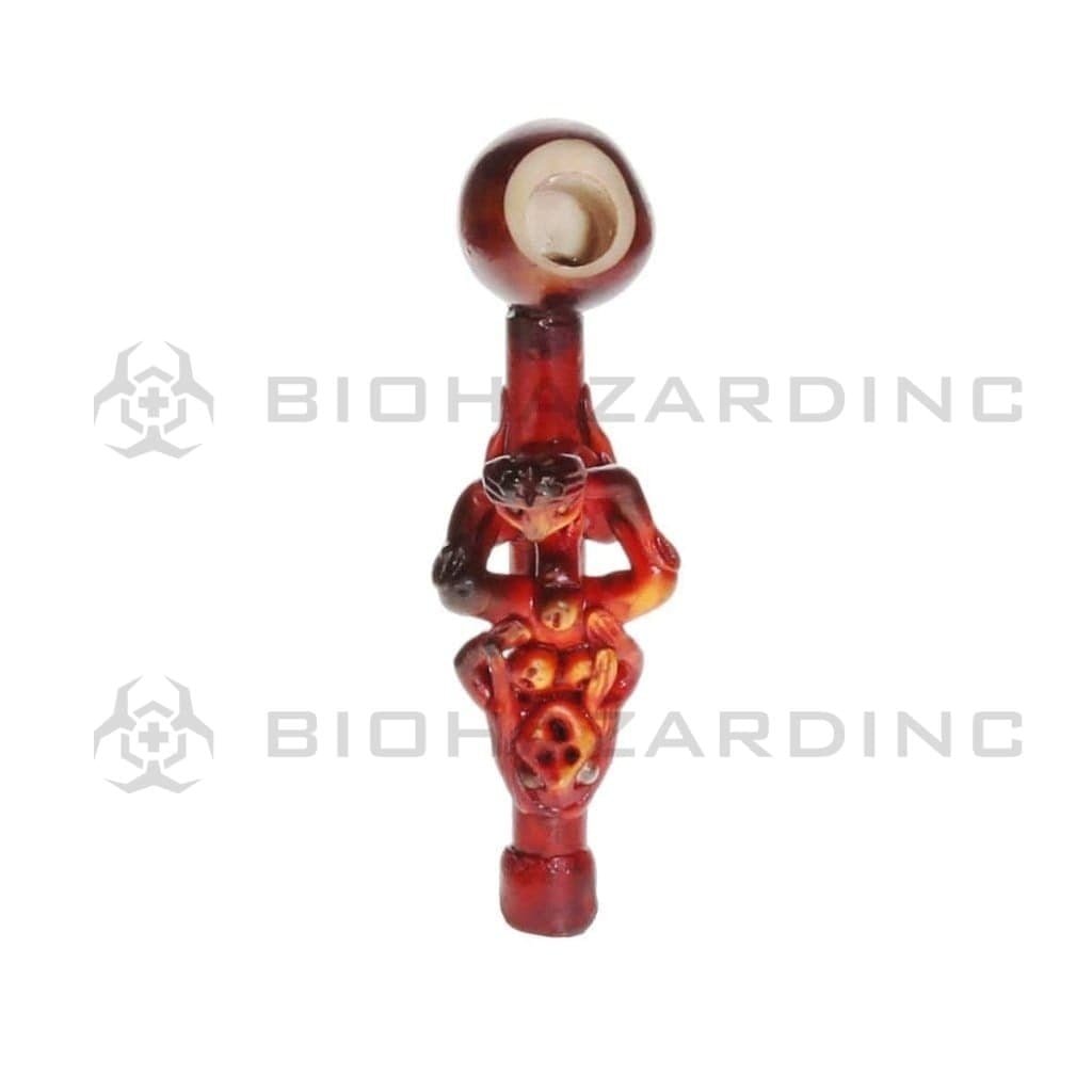 Biohazard Inc Wood Hand Pipe 4" Erotic Wood Pipe - Missionary