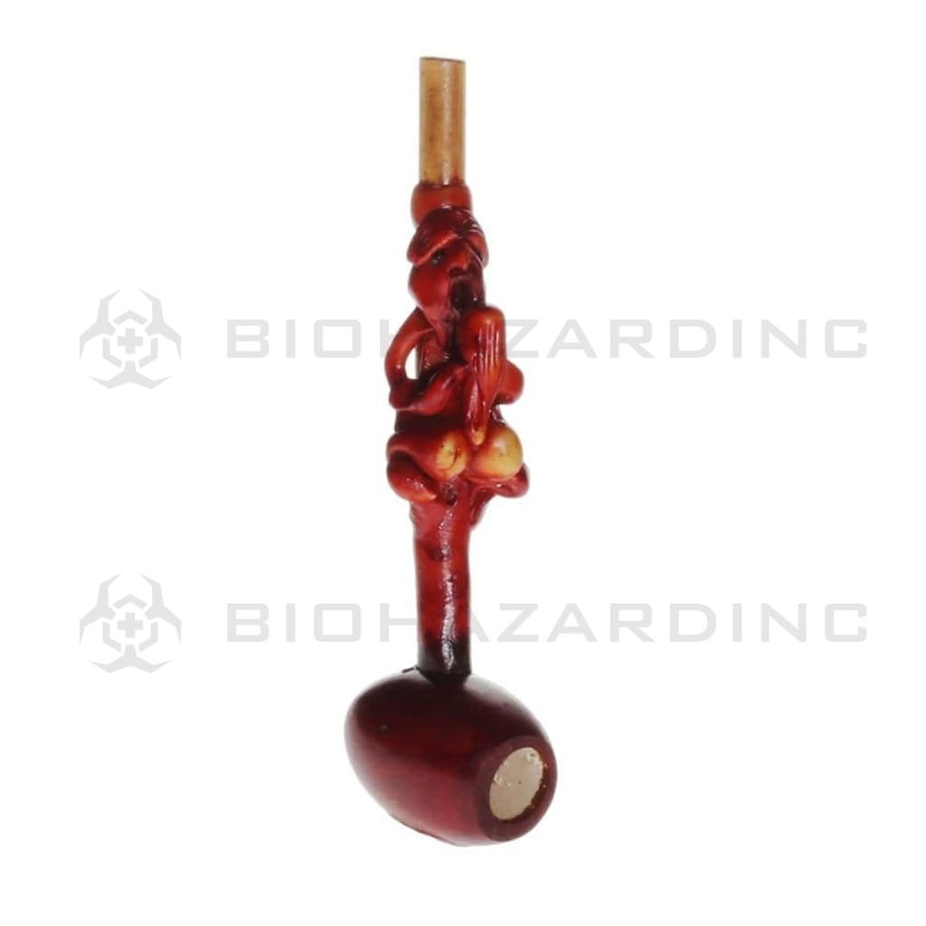 Biohazard Inc Wood Hand Pipe 4" Erotic Wood Pipe - Riding